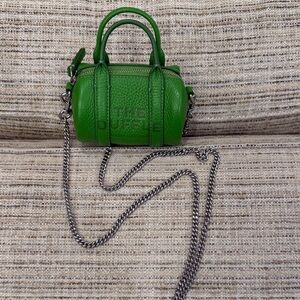 Marc Jacobs Green Leather Women's Mini The Duffle Bag